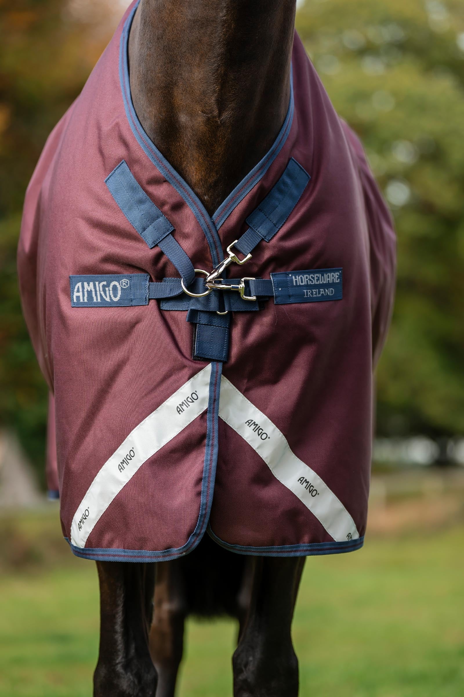 Horseware Amigo Bravo 12 Plus Turnout Rug With Detachable Neck, 400g Horse Rugs