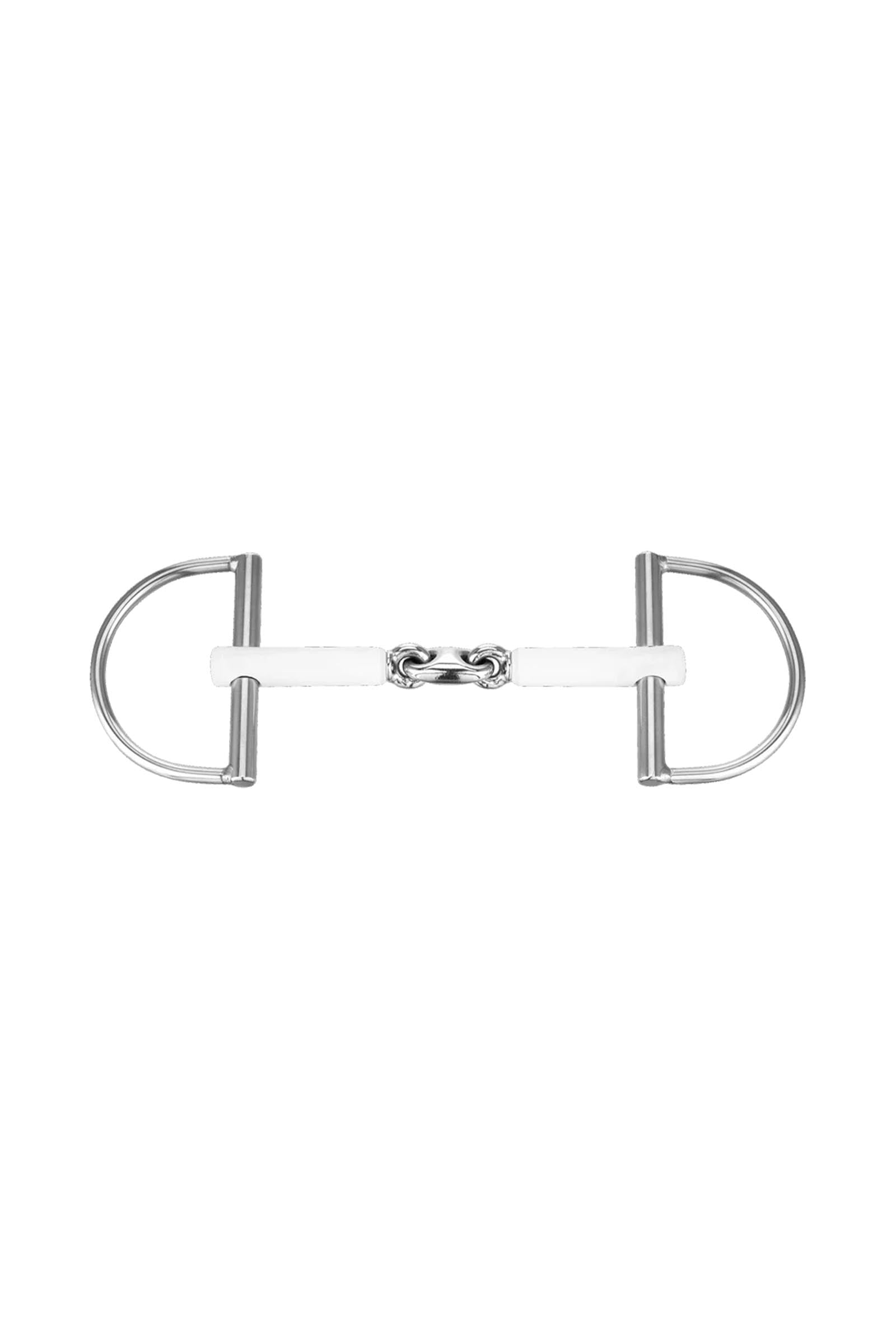 Sprenger Nathe mors à anneau en D, double brisure, 15 mm, thermoplast Mors