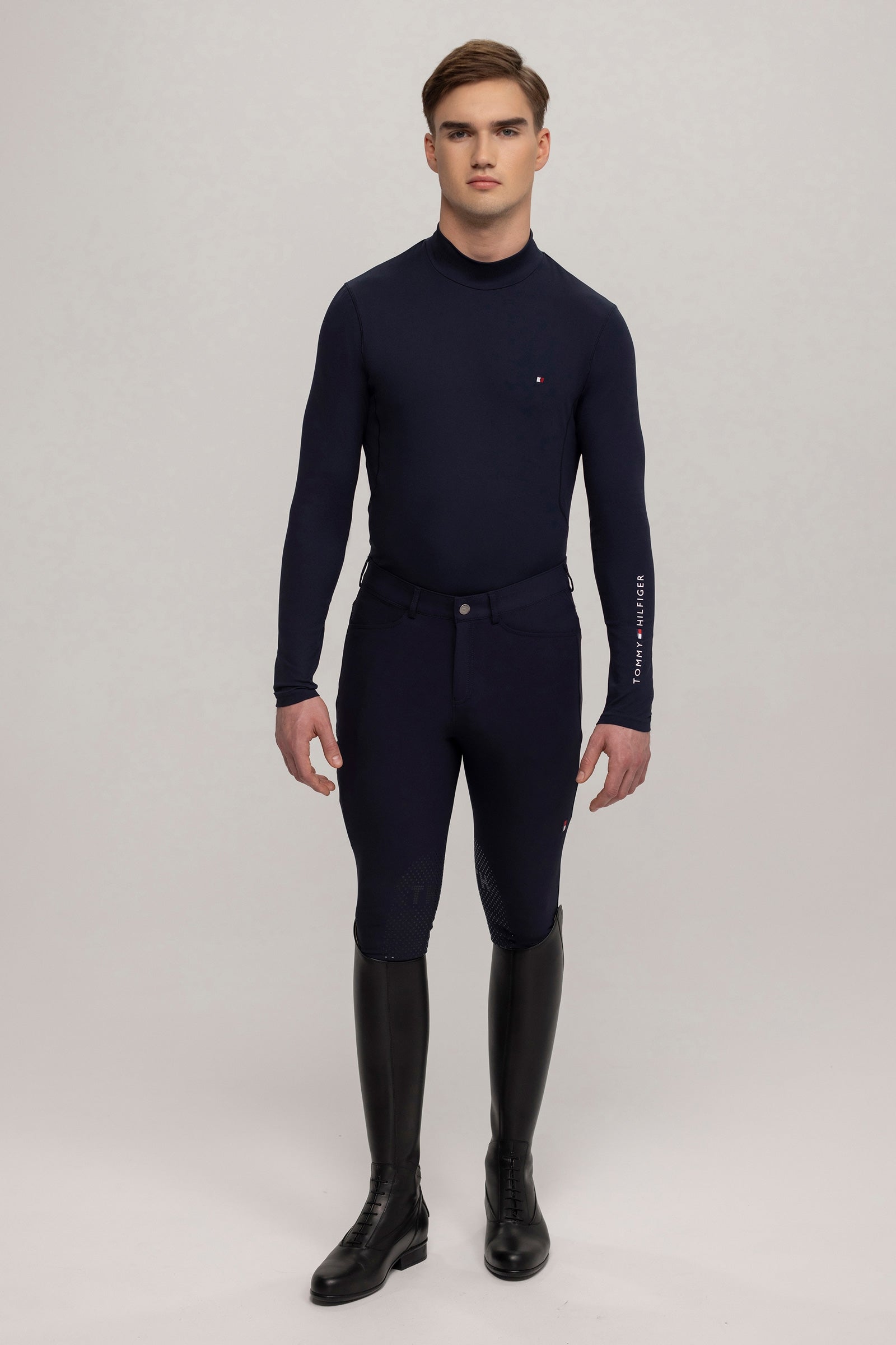 Tommy Hilfiger Equestrian Phoenix Men´s High Neck Longsleeved Shirt Mens Riding Clothing