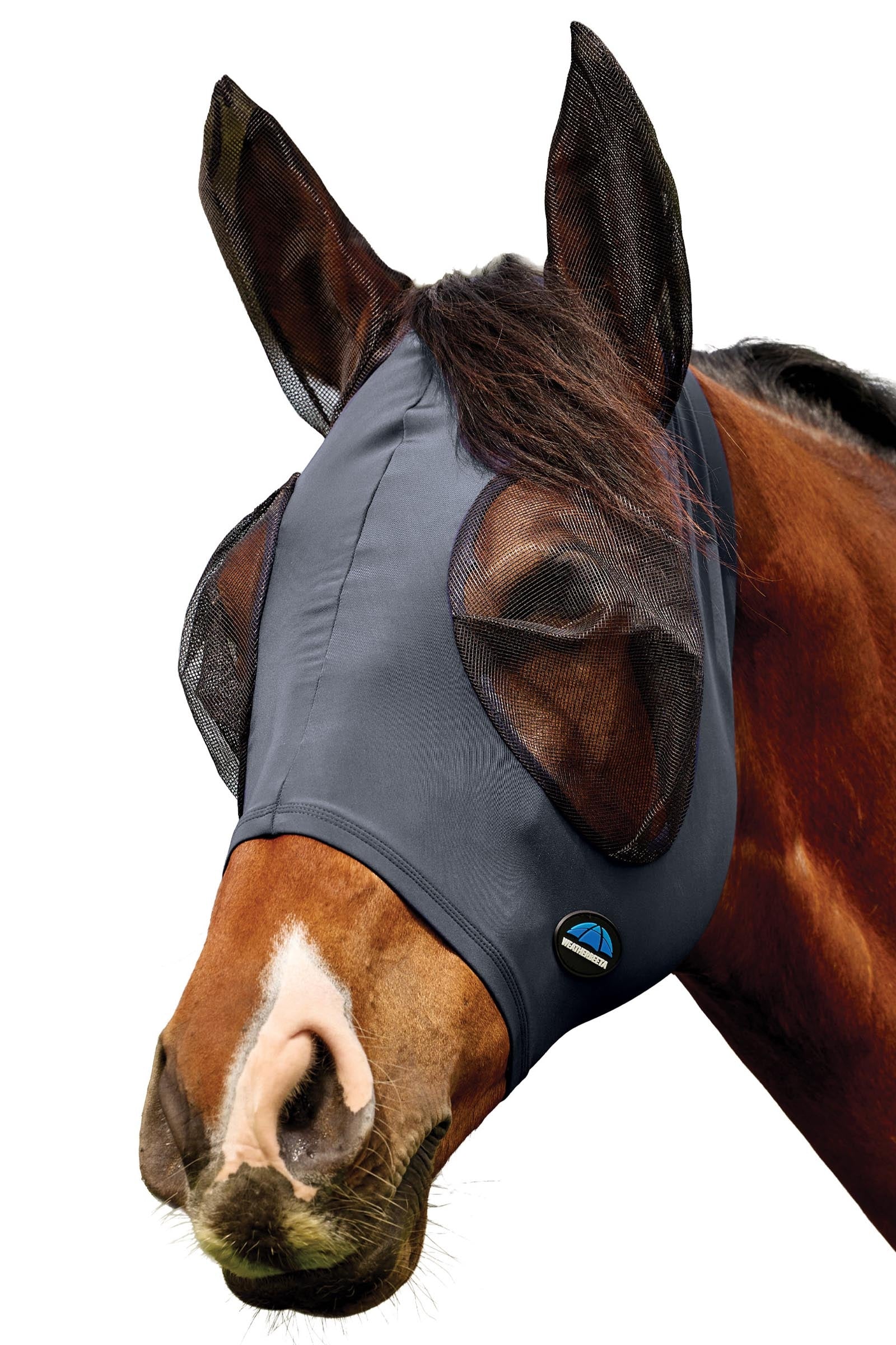 Weatherbeeta Comfitec Deluxe Stretch Masque anti-mouches avec oreilles Anti-mouches cheval