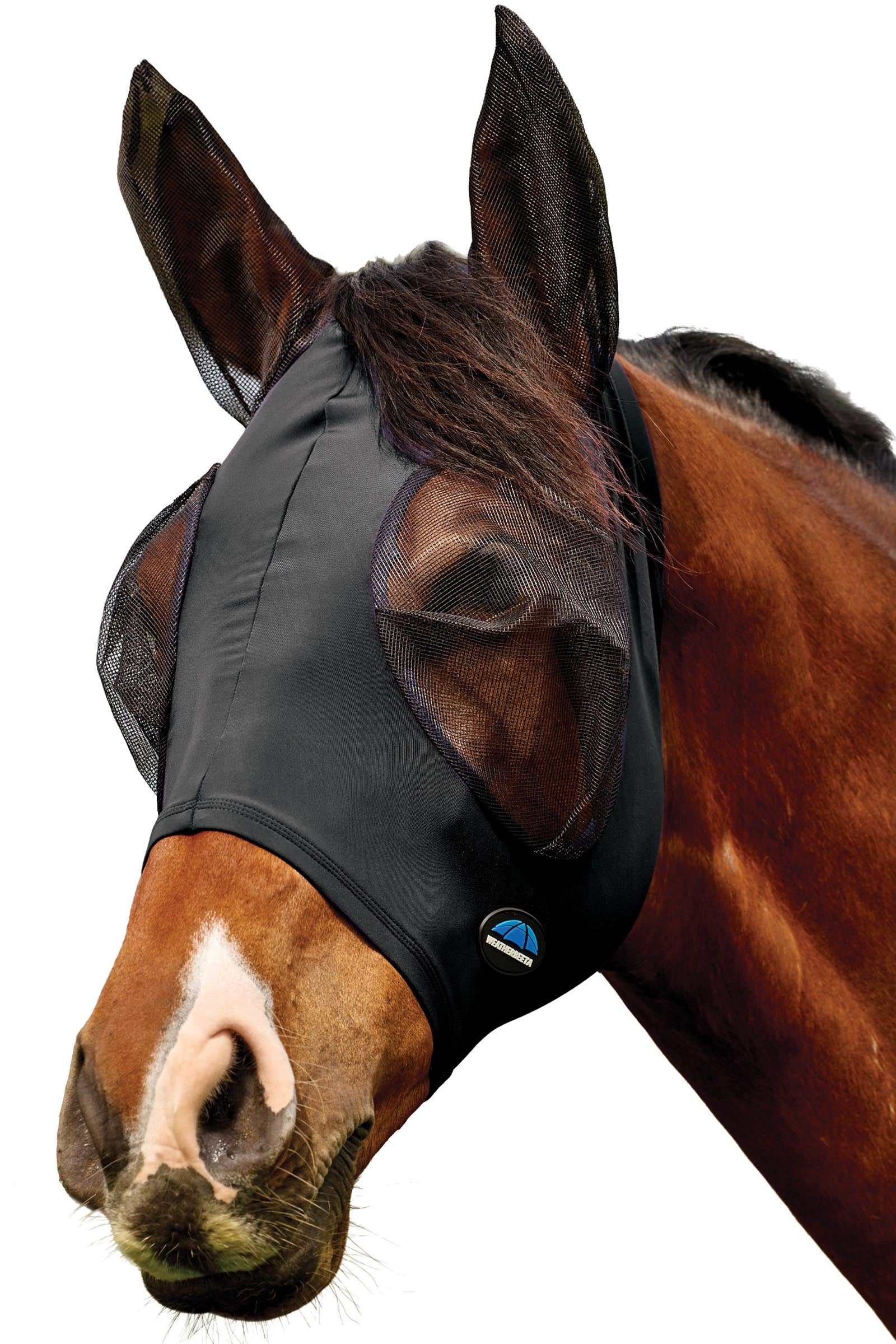 Weatherbeeta Comfitec Deluxe Stretch Masque anti-mouches avec oreilles Anti-mouches cheval