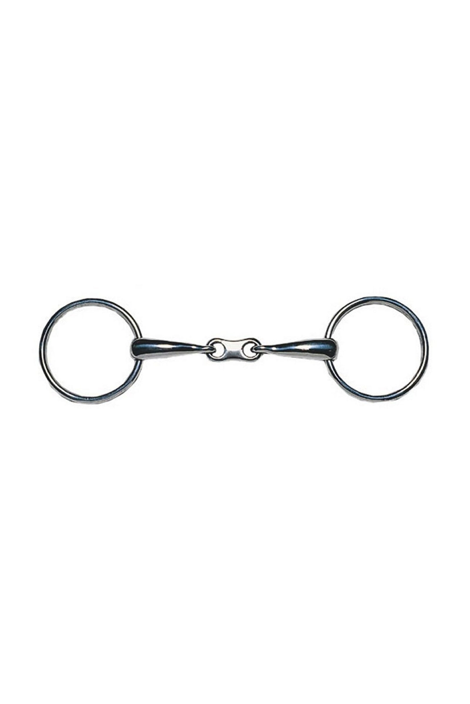 Korsteel Mors de filet JP à olives, acier inoxydable, double brisure, joint plat Mors