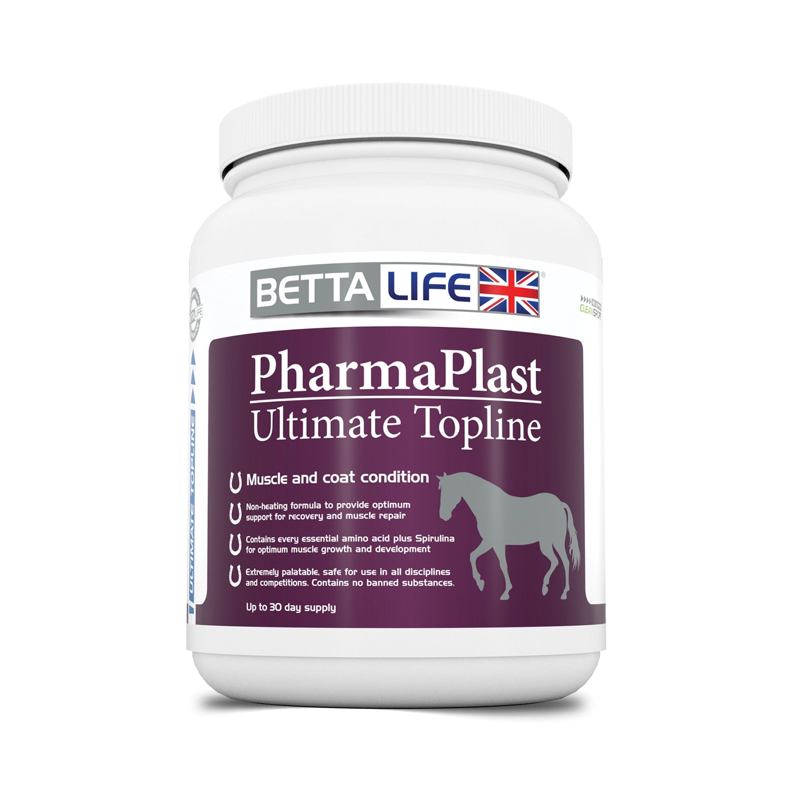 Betta Life PharmaPlast Ultimate Topline Equine Supplement, 750g Horse Feed & Nutrition