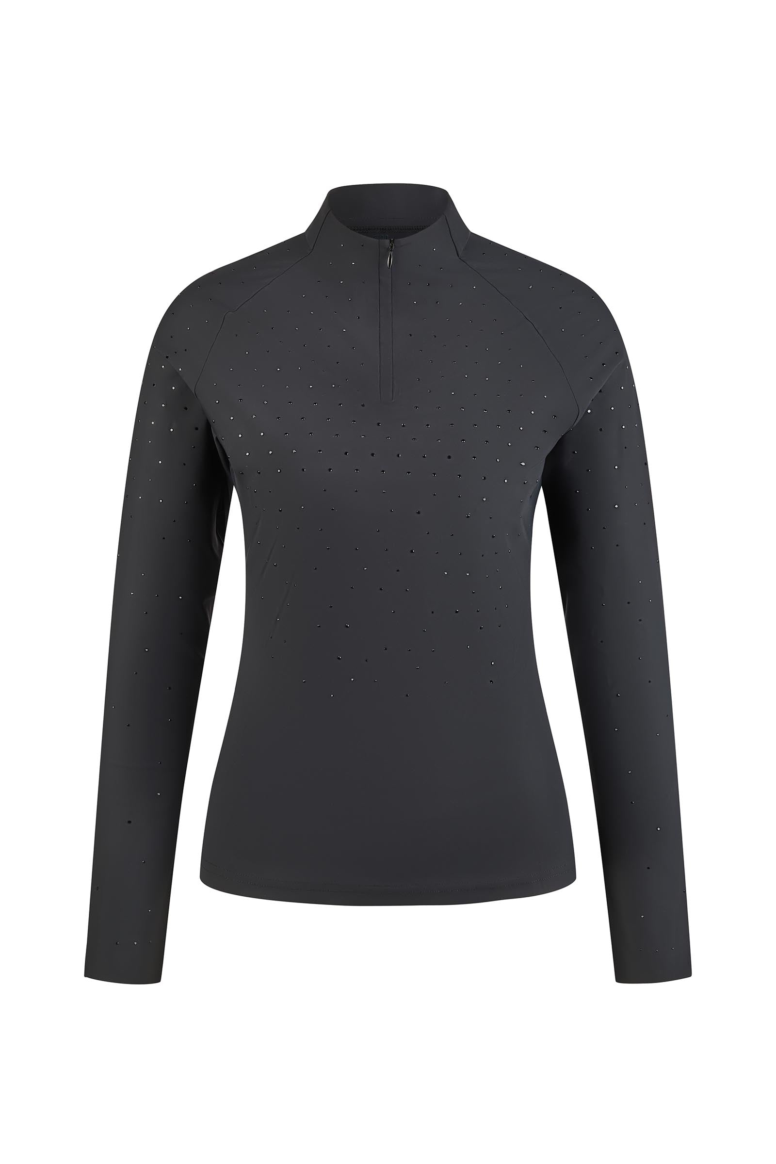 Pikeur haut fonctionnel femme manches longues avec fermeture éclair Vêtements d'équitation femme