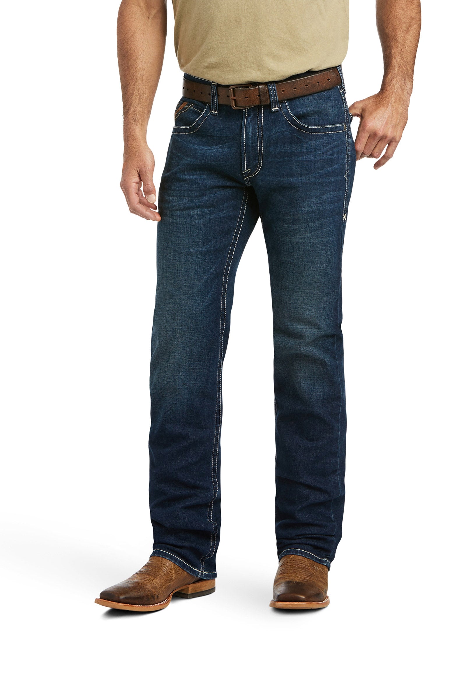 Ariat M5 Straight Stretch Remming Stackable Straight Leg Jeans Vêtements d'équitation homme