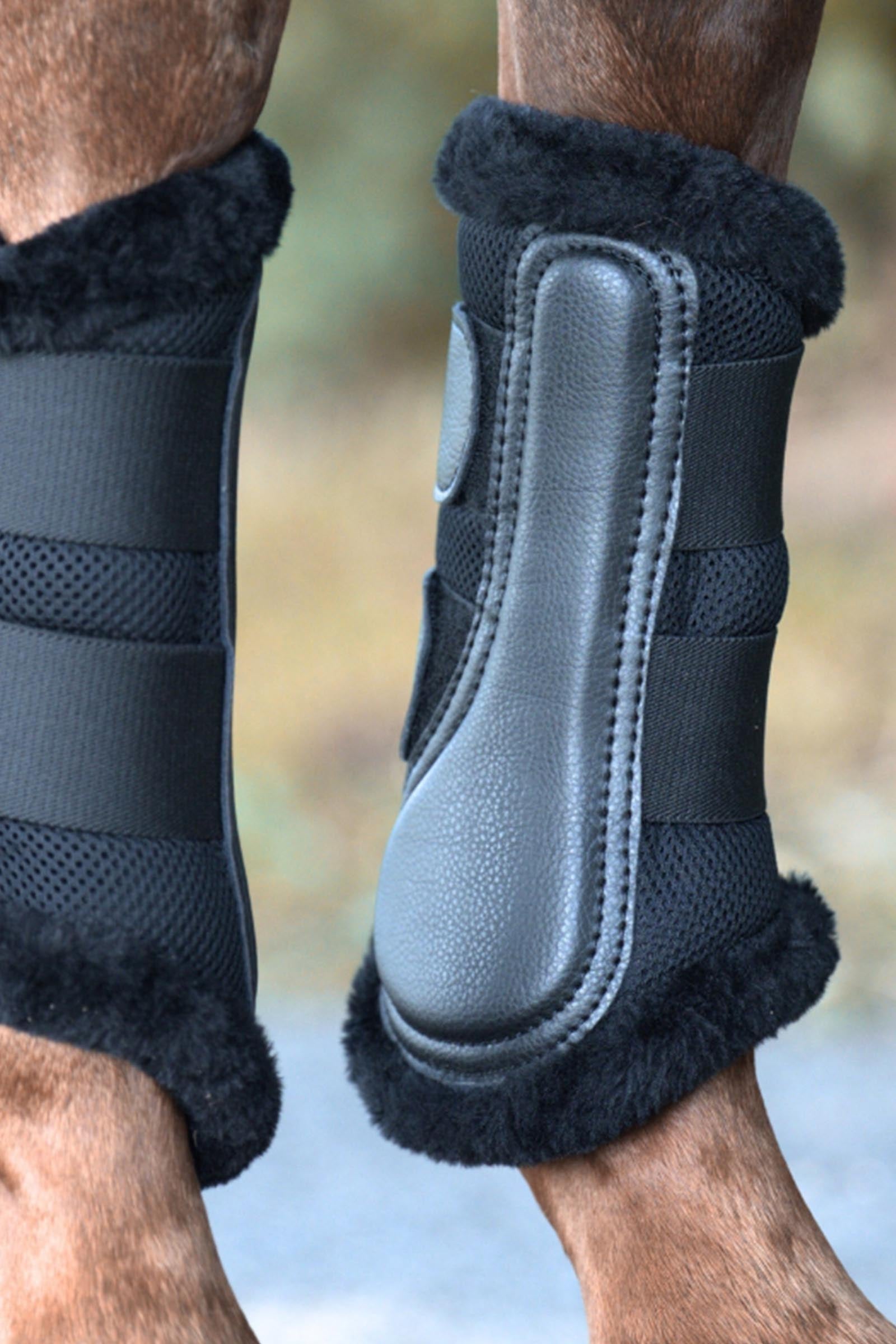 Kavalkade Anatomic Mesh Tendon Boots With Faux Fur Leg & Hoof Protection