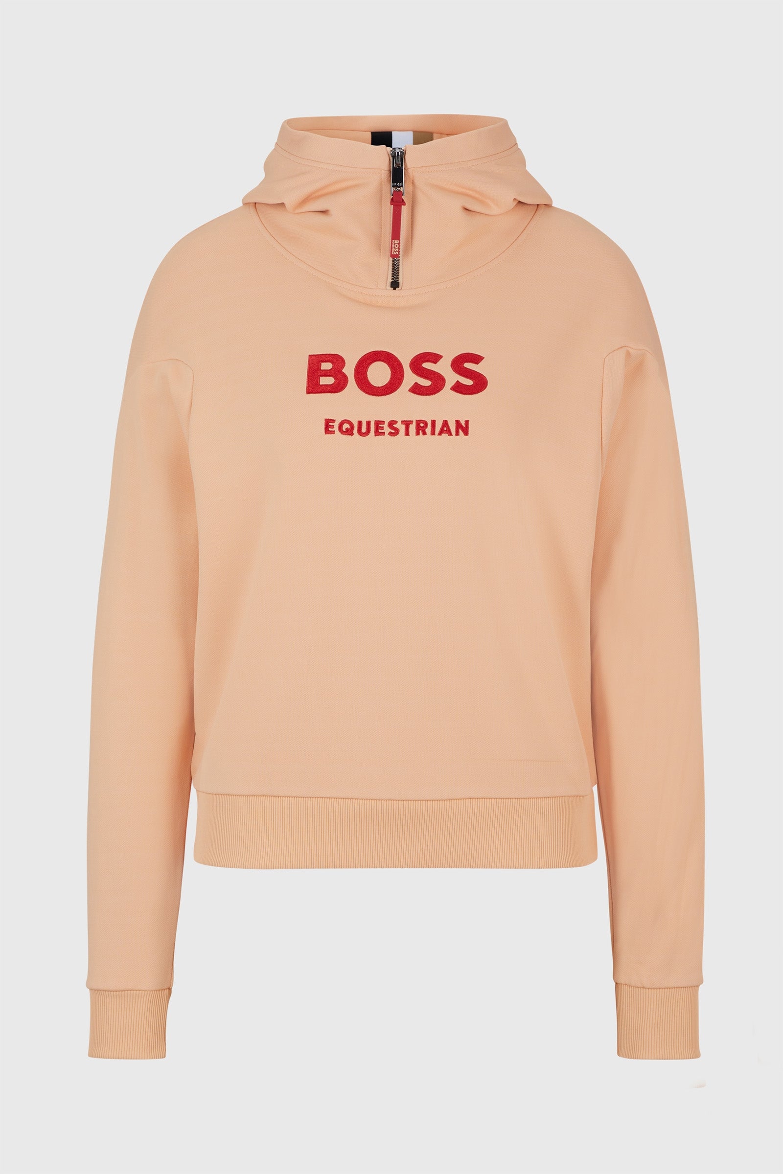 Boss Faye Logo Sweat à Capuche Zippé Vêtements d'équitation femme