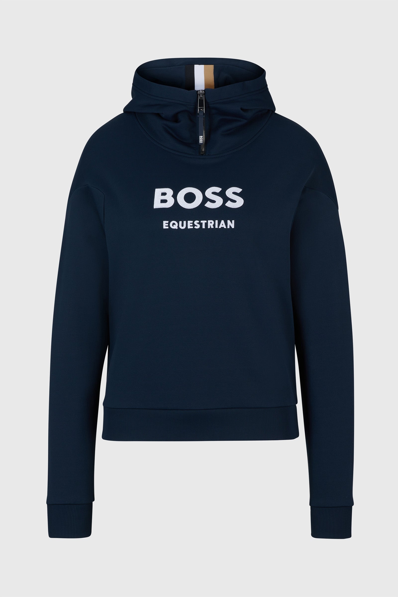 Boss Faye Logo Sweat à Capuche Zippé Vêtements d'équitation femme