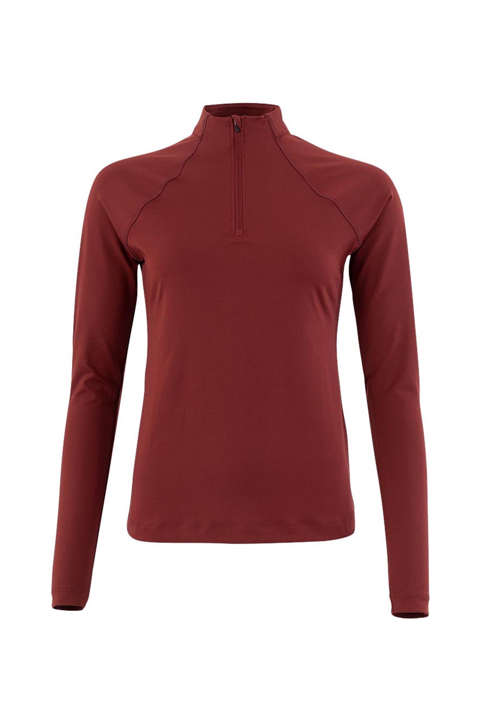 BR CLX shirt zippé à manches longues pour femmes Vêtements d'équitation femme