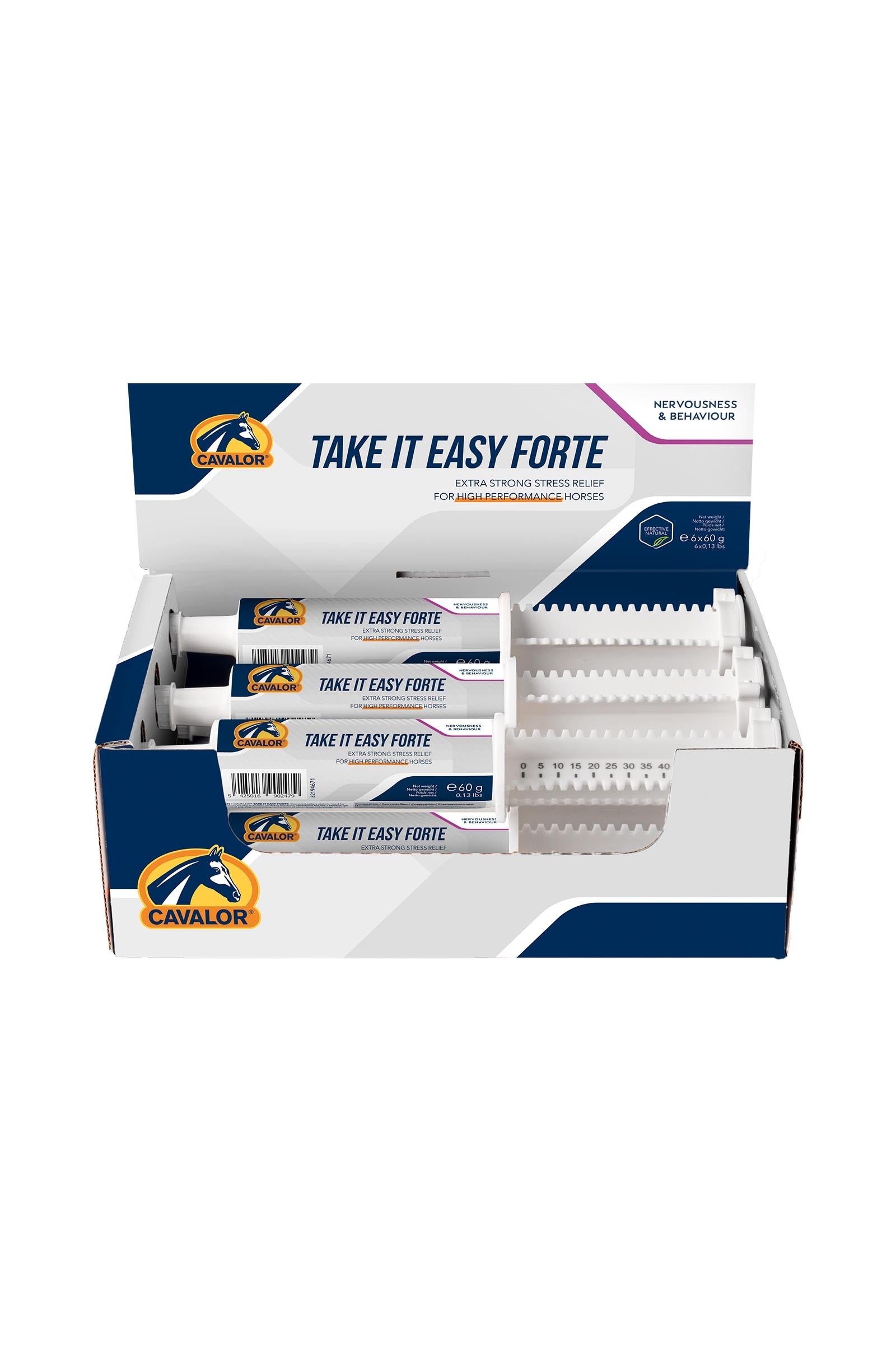 Cavalor Take It Easy Forte, Relaxation, (6x60g) Horse Feed & Nutrition