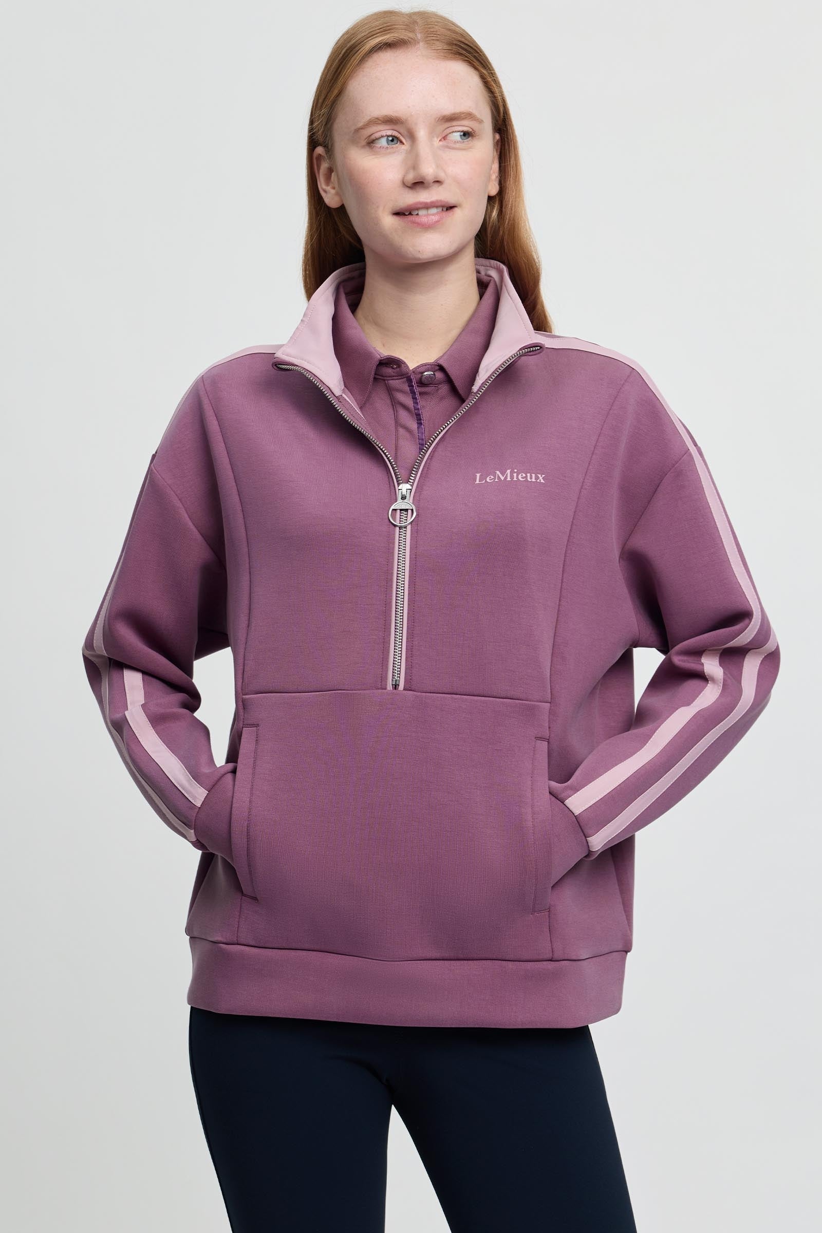 LeMieux Connie sweat femme demi-zip Vêtements d'équitation femme