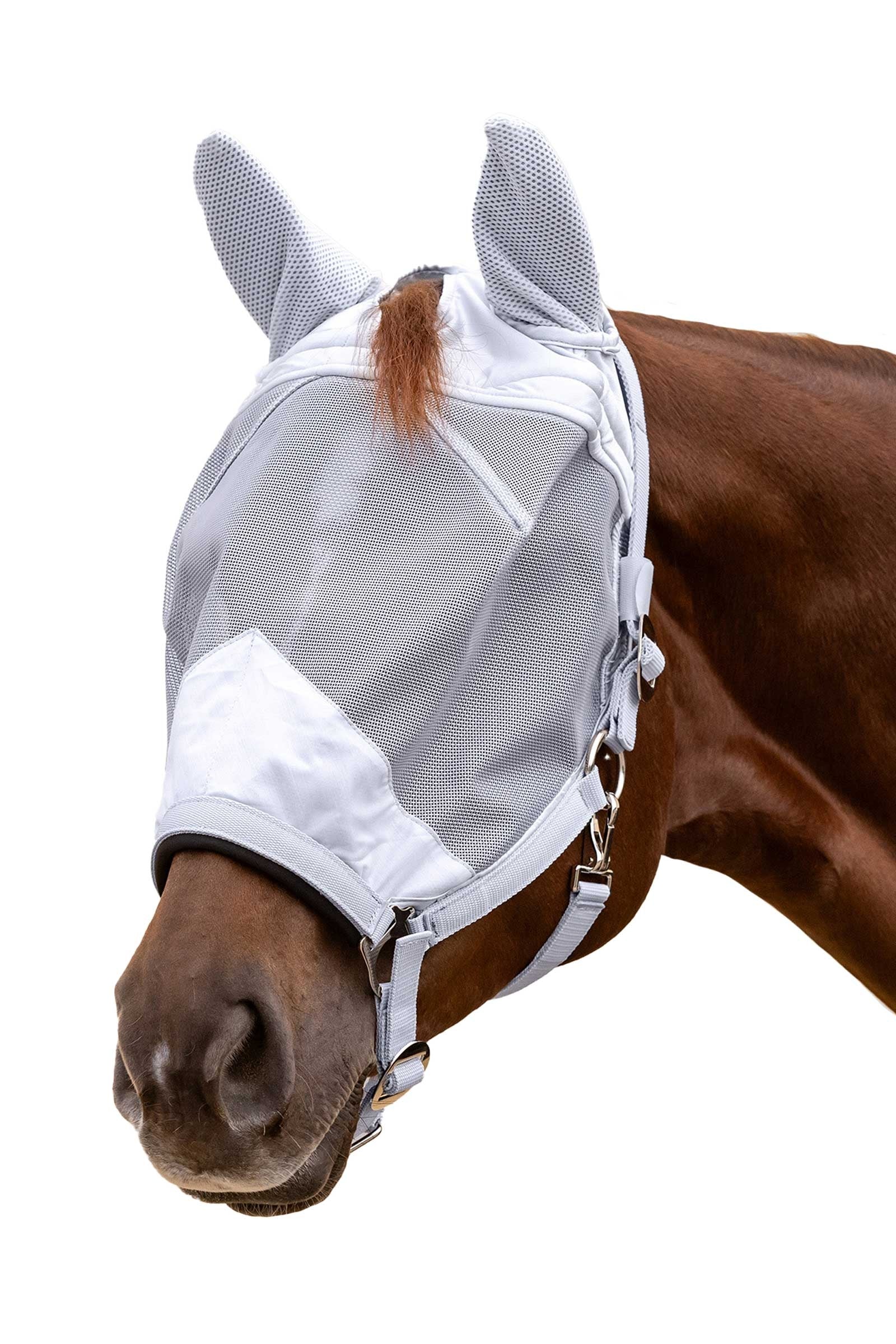 Waldhausen masque anti-mouches Premium avec licol, protection UV Anti-mouches cheval