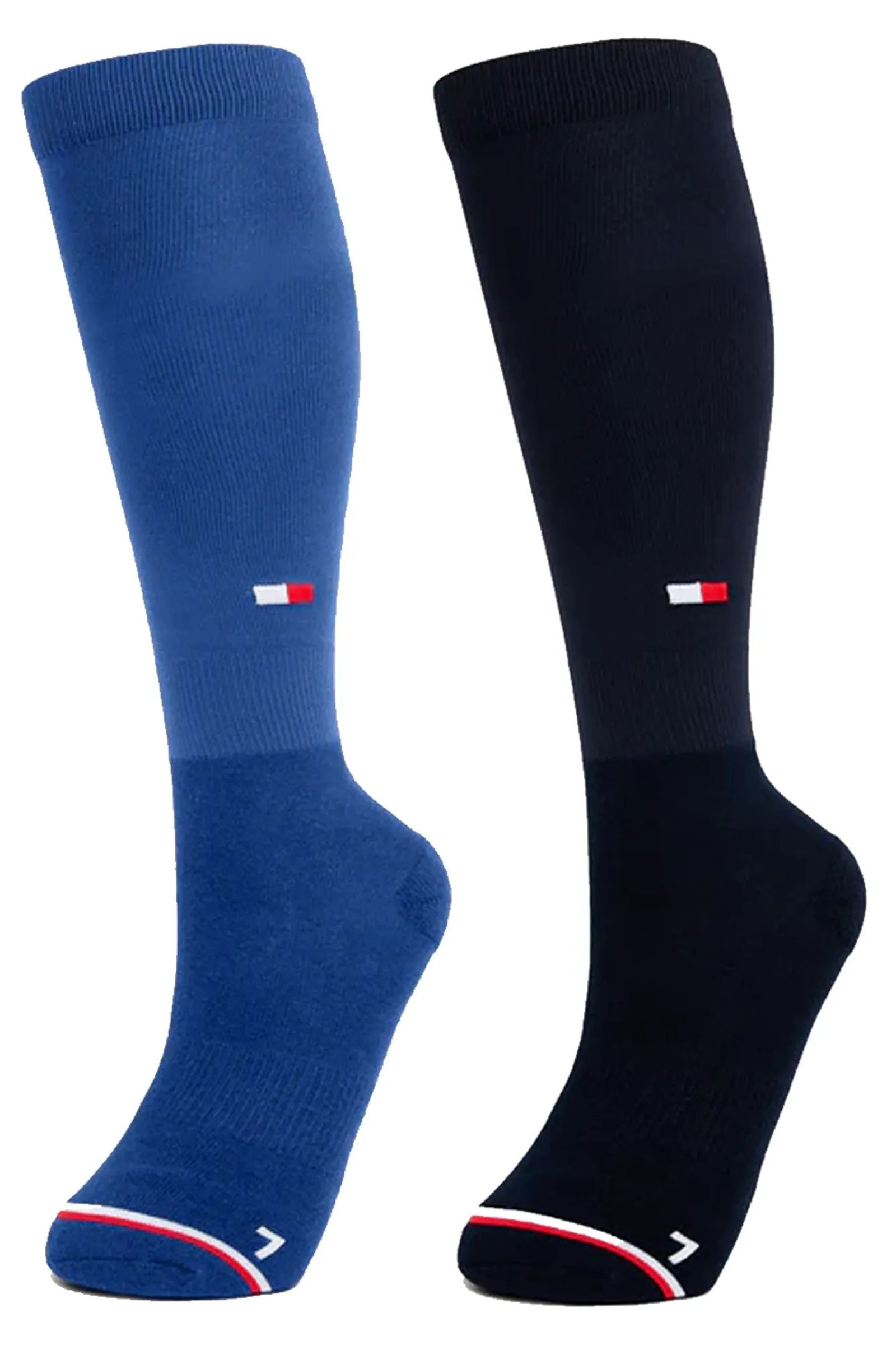 Tommy Hilfiger Equestrian Tommy Hilfiger LONDON 2 paires de chaussettes d'équitation longues d'hiver MULTI Chaussettes