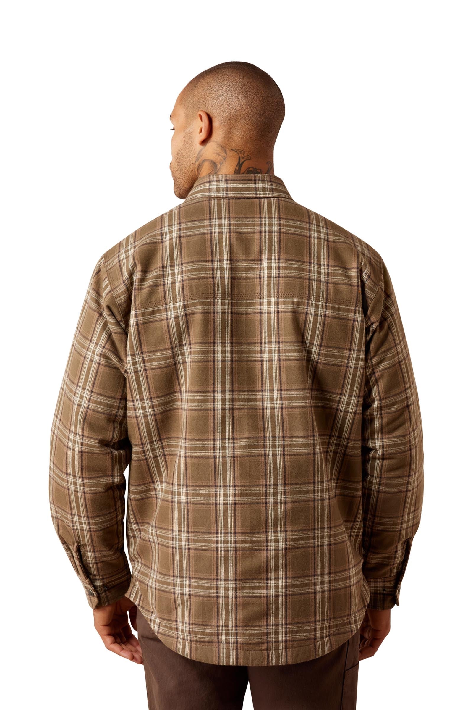 Ariat Mens Rebar Flannel Insulated Shirt Jacket Mens Riding Clothing