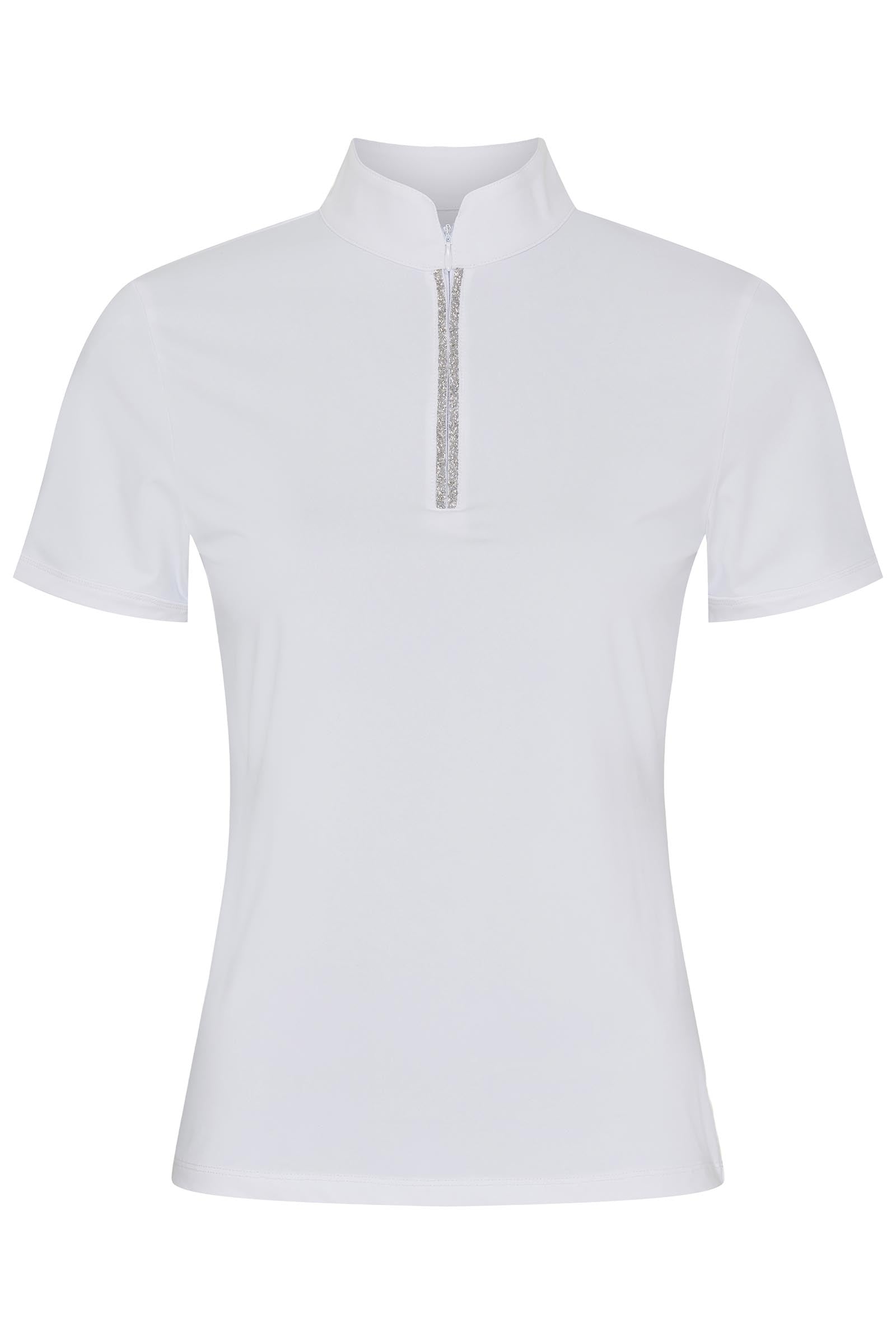 Catago Nice Women's Half Zip Show Shirt Vêtements d'équitation femme