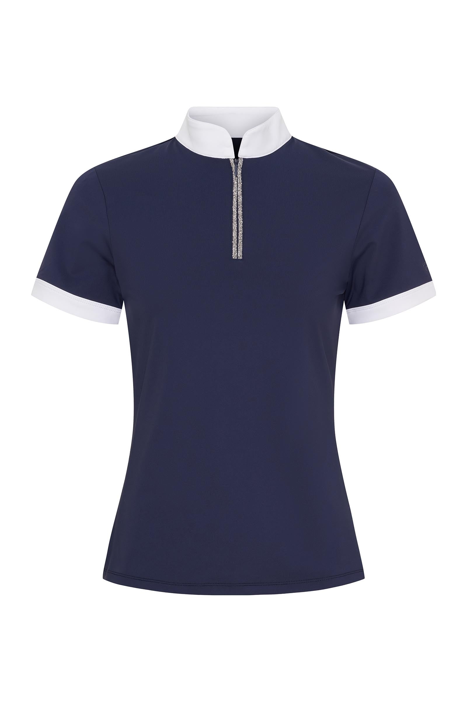 Catago Nice Women's Half Zip Show Shirt Vêtements d'équitation femme