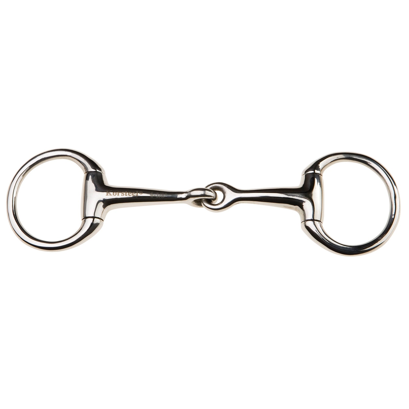 Korsteel Mors de filet de bride à olives, simple brisure, acier inoxydable Mors