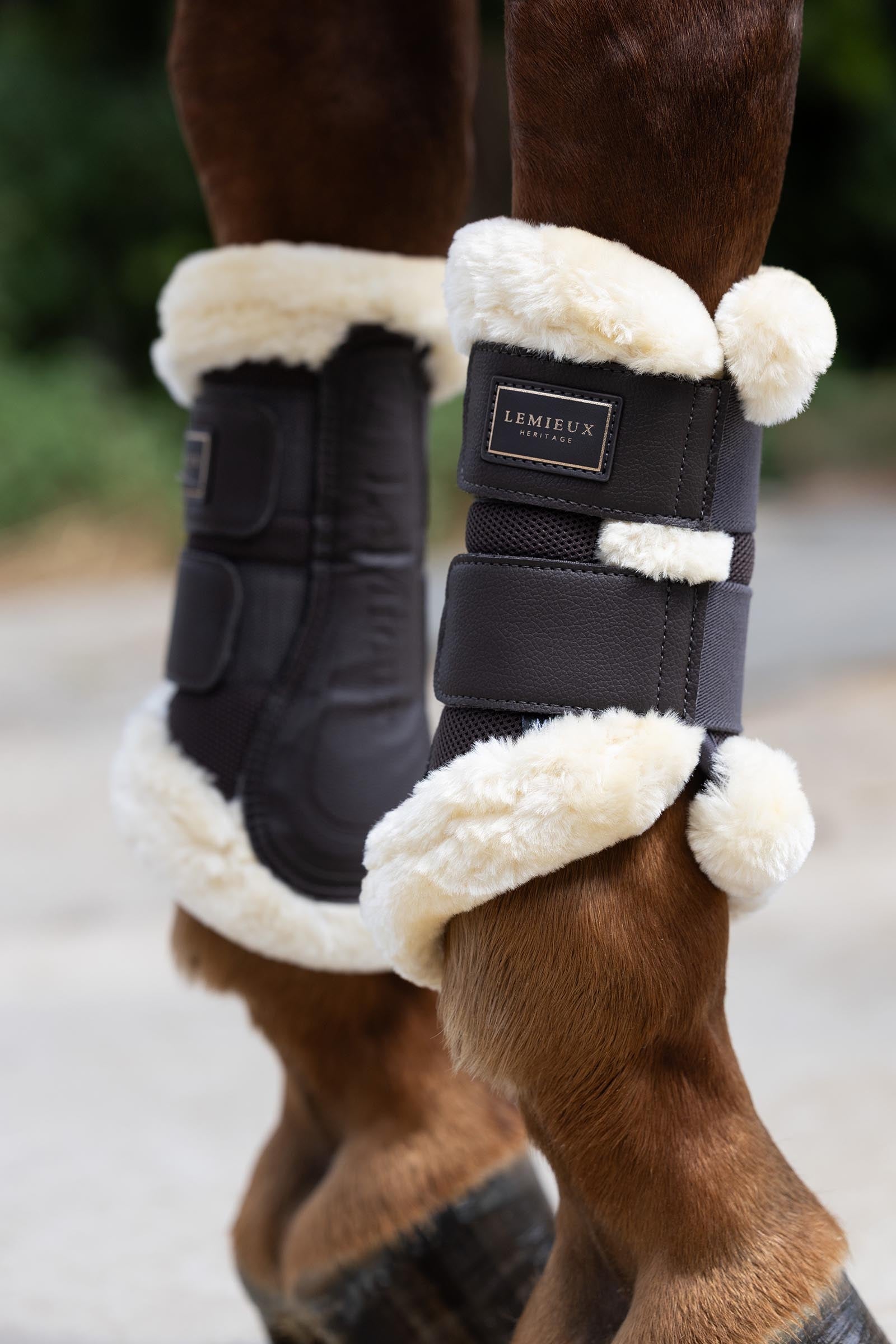 LeMieux Heritage Fleece Edged Brushing Boot Leg & Hoof Protection