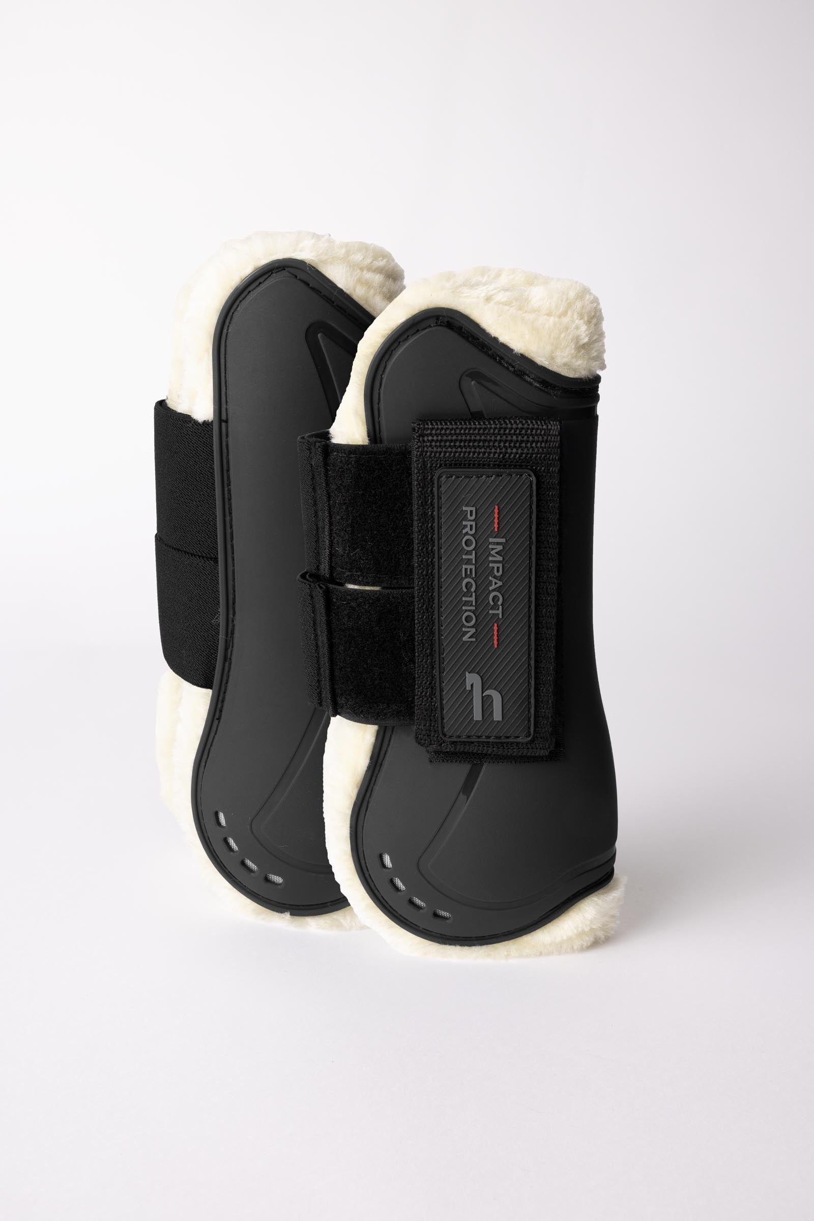 Horze Armour Airflow Protège-tendons avec fausse fourrure Leg Protection & Hoof Protection for Horses