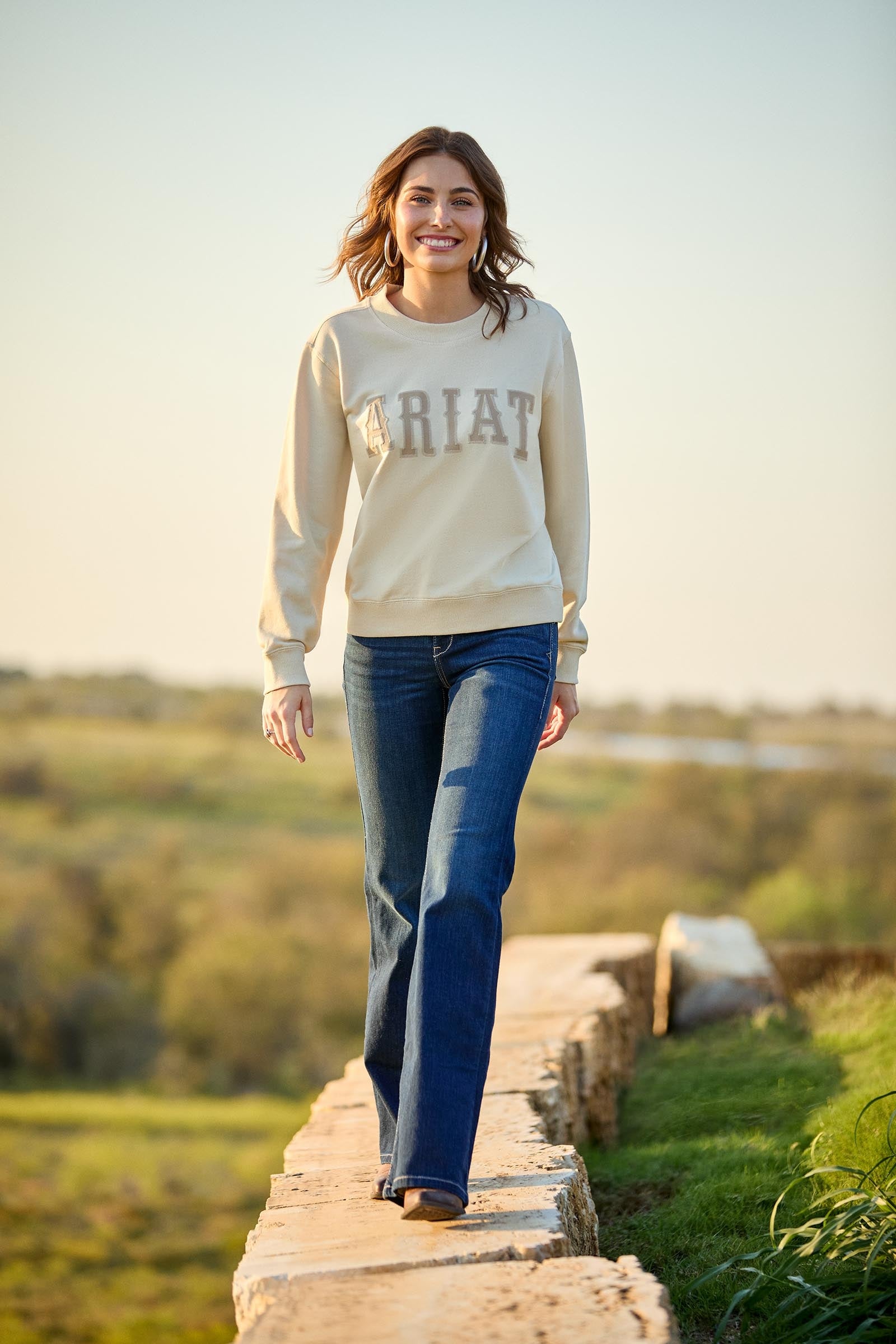 Ariat Womens Ultra Stretch Perfect Rise Katie Flare Jean Womens Breeches
