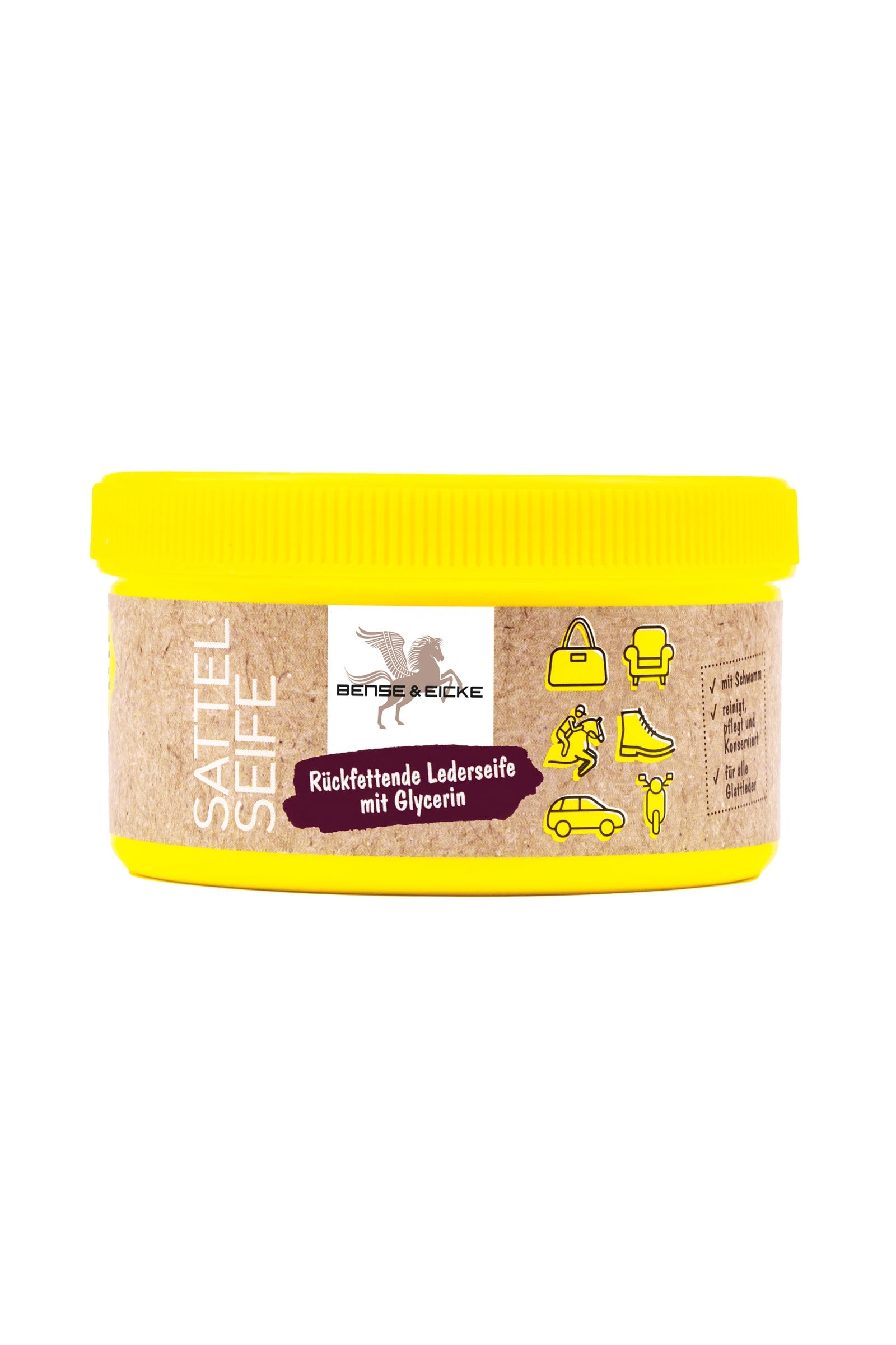 Bense & Eicke Savon pour selle avec éponge, 250 ml Soins