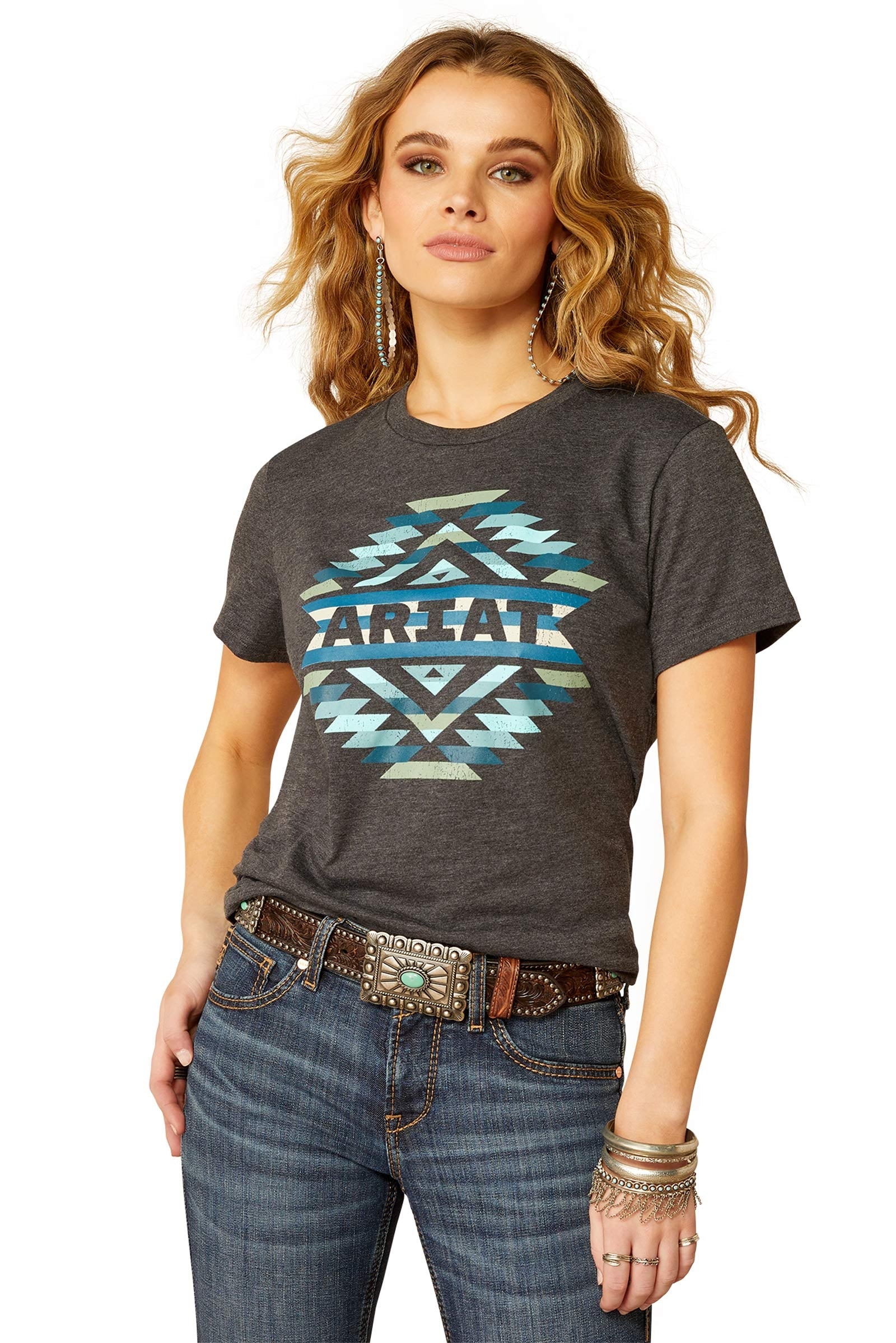 Ariat Southwest Classic T-Shirt Vêtements d'équitation femme