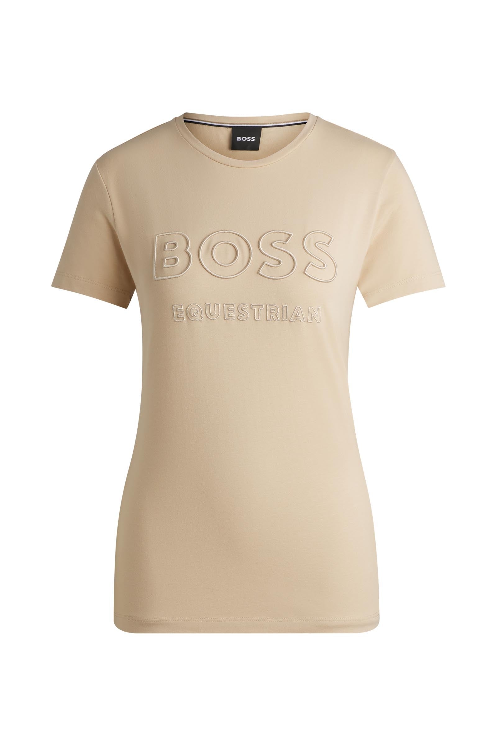 BOSS Equestrian Boss Maya T-shirt femme avec broderie Vêtements d'équitation femme
