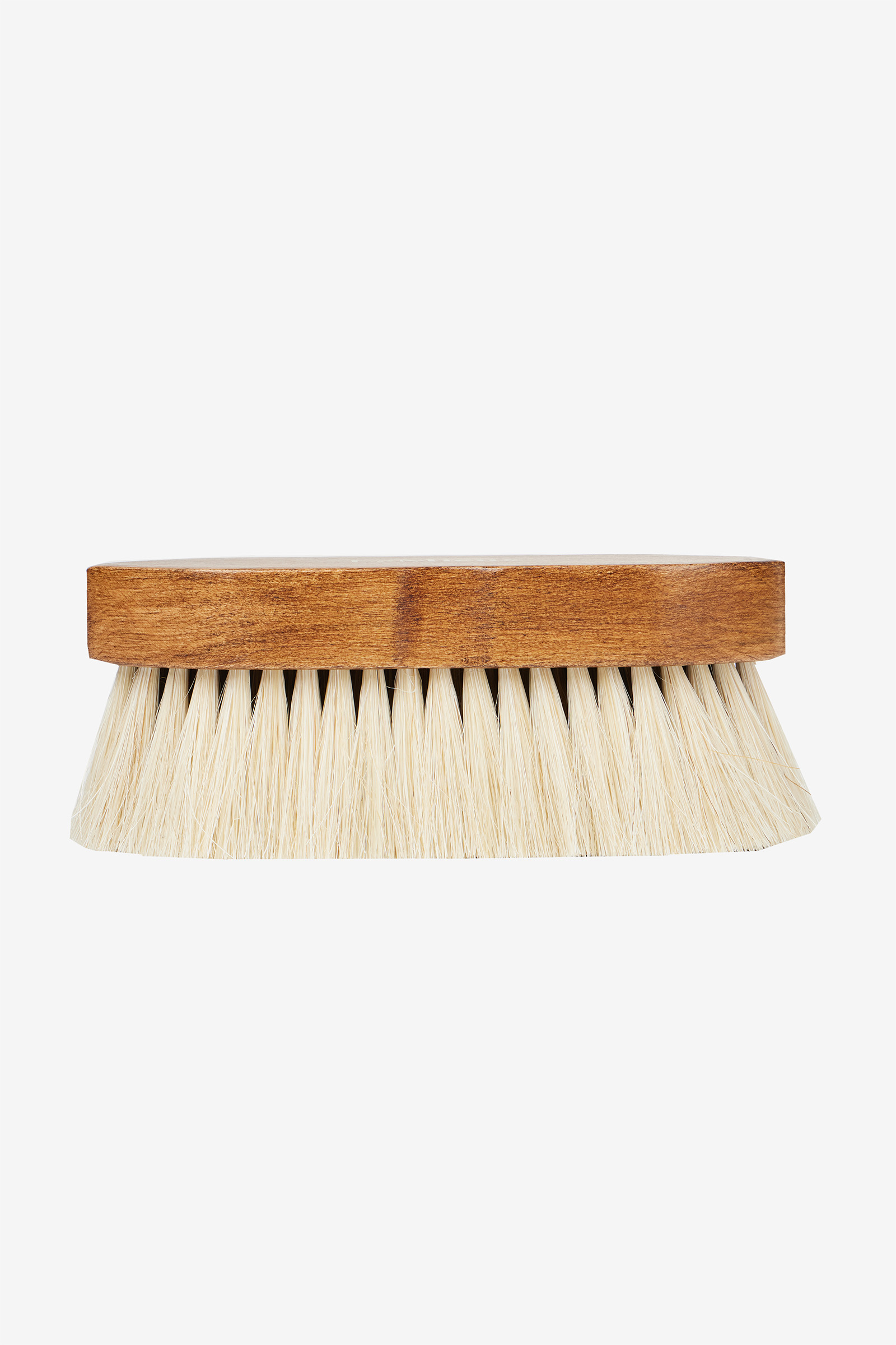 Brosse douce de pansage poignée cuir Horze Maddox